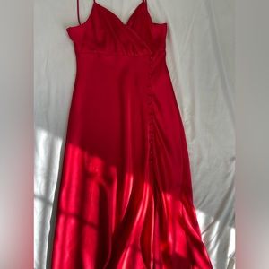 Red wedding dress